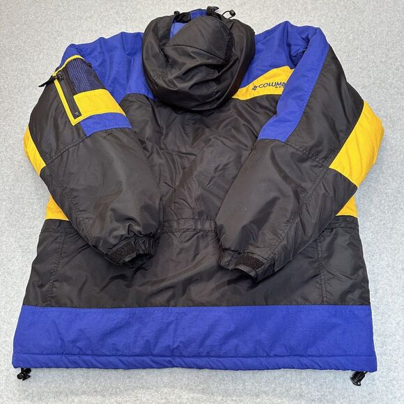 VTG 90's Columbia Sport Color Block Insulated Ski Jacket Large Black Winter Coat - Picture 15 of 15